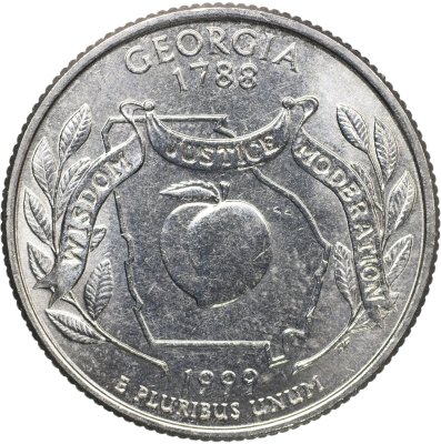 купить США 25 центов [Квотер] 1999 D [KM#296] "Джорджия"