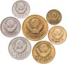 Купить Полный годовой набор монет 1954 года 1, 2, 3, 5, 10, 15, 20 копеек (7 монет)
