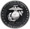 Купить США 1 доллар (dollar) 2005 "230 лет Морской пехоте", знак монетного двора: "P" - Филадельфия