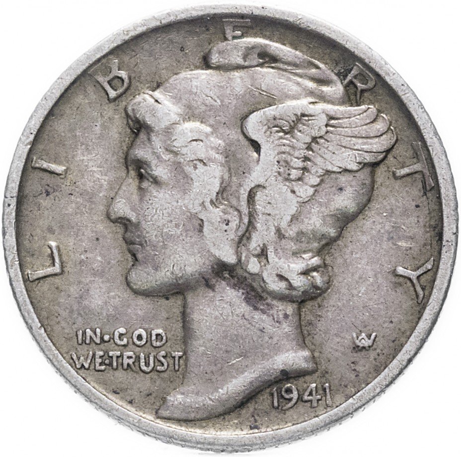 купить США 1 дайм (10 центов) 1941 S