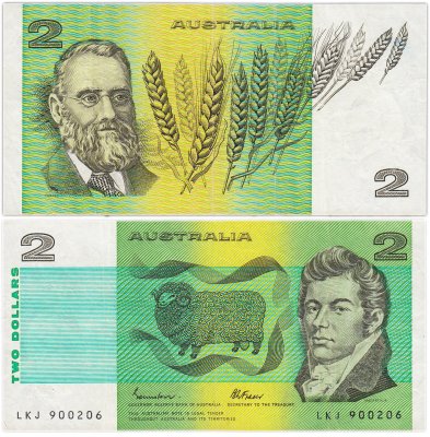 купить Австралия 2 доллара 1974 - 1985 "Джон МакАртур"
