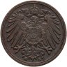 Купить Германия 1 пфенниг 1896 G