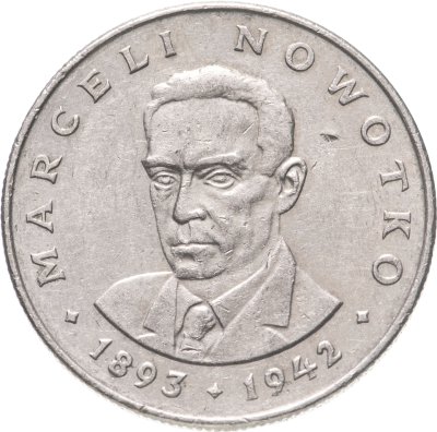 купить Польша 20 злотых 1976 "Марсель Новотко"