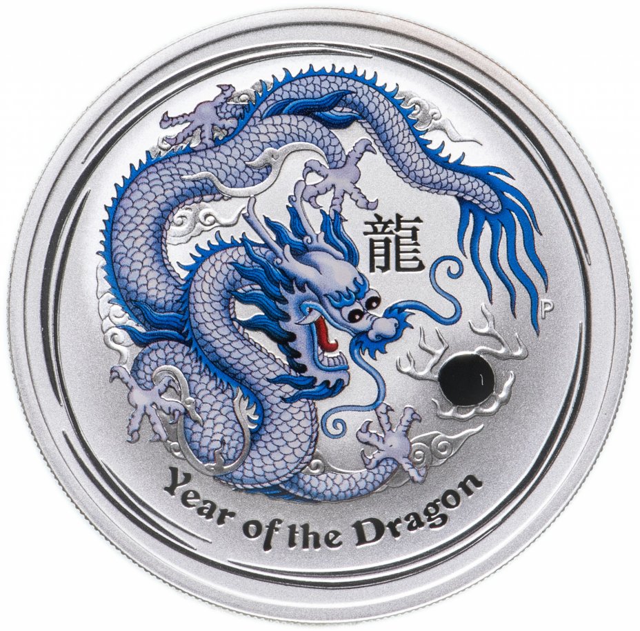 купить Австралия 1 доллар 2012 "Год дракона цветная Special Edition ANA" в футляре, с сертификатом