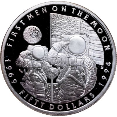 купить Маршалловы острова 50 долларов 1994 "Освоение космоса - Первый человек на Луне"