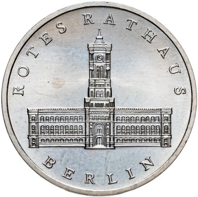 купить Германия (ГДР) 5 марок 1987 "750 лет Берлину – Красная Ратуша"