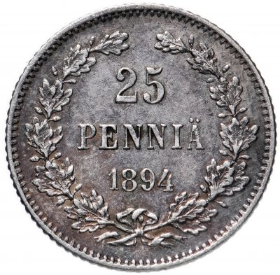 Купить 25 пенни (pennia) 1894 L