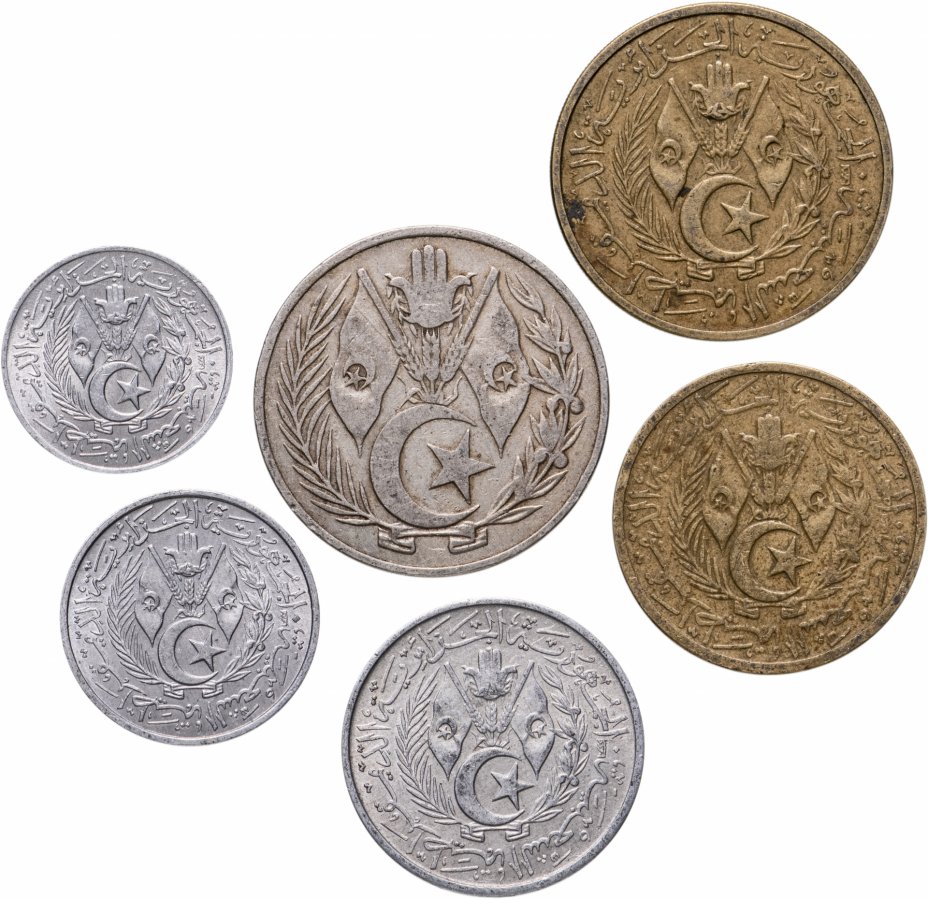 купить Алжир, набор из 6 монет 1964 года