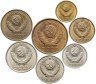 Купить Набор из 7 монет  1, 2, 3, 5, 10, 15, 20 копеек 1989