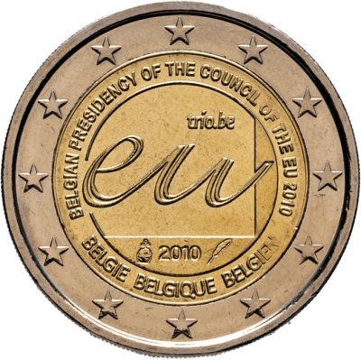 купить Бельгия 2 евро 2010 "Председательство Бельгии в Совете Европейского Союза"