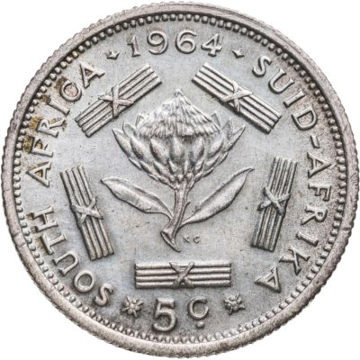 купить ЮАР 5 центов (cents) 1964