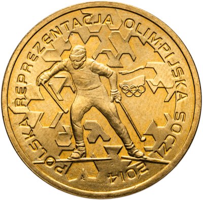 купить Польша 2 злотых (zlote) 2014 "Польская олимпийская сборная - Сочи 2014"