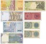 Купить Индонезия набор из 8 банкнот 1, 10, 50 сен и 500, 1000, 2000, 5000 рупий 1964-2016
