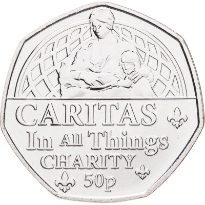 купить Джерси 50 пенсов (pence) 2022 "Добродетели Королевы - Милосердие"
