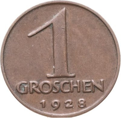 купить Австрия 1 грош (groschen) 1928