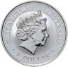 Купить Австралия 1 доллар 2001 "Восточный календарь. Год змеи" с позолотой