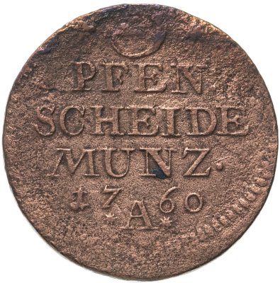 купить Германия, Пруссия 3 пфеннига 1760