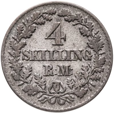 купить Дания 4 скиллинга (skilling) 1856