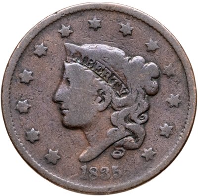 купить США 1 цент 1835