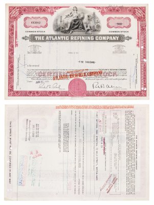 Купить Акция США Atlantic Richfield Company 1966- 1969 гг.