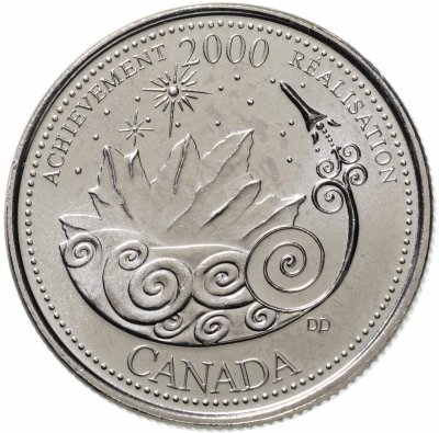 купить Канада 25 центов (cents) 2000 "Миллениум- Достижения"