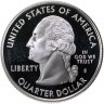 Купить США 25 центов (квотер, 1/4 доллара, quarter dollar) 2008 S Proof Гавайи (Hawaii), знак монетного двора: "S" - Сан-Франциско