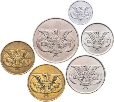 купить Йеменская Арабская Республика (Северный Йемен), подборка из 6-ти монет 1974-1979