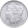 Купить США 1 доллар (dollar) 1887 Доллар Моргана, без отметки монетного двора, в слабе NGC MS64