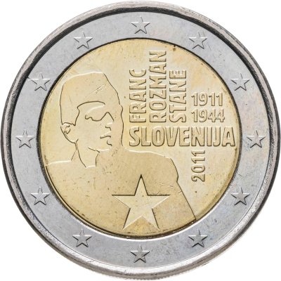 купить Словения 2 евро 2011 "100 лет со дня рождения Франца Розмана"