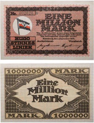 купить Германия 1000000 (1 миллион) марок 1923