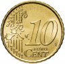 Купить Испания 10 евроцентов (cents) 1999