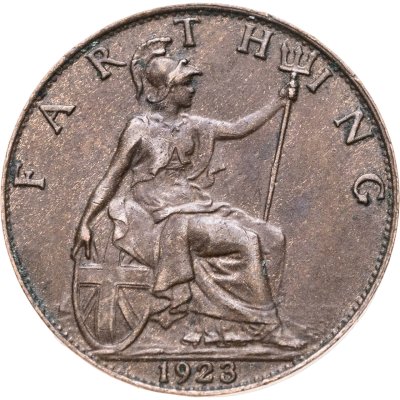купить Великобритания 1 фартинг (farthing) 1923