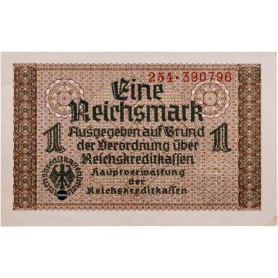 купить Германия 1 рейхсмарка (reichsmark) 1940-1945 "Немецкие оккупационные территории"