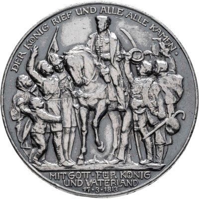 купить Германская Империя (Пруссия) 3 марки (mark) 1913 "100 лет объявлению войны против Франции"