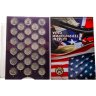 Купить США полный набор монет 25 центов (квотер, 1/4 доллара, quarter dollar) в капсульном альбоме "Штаты и территории США".