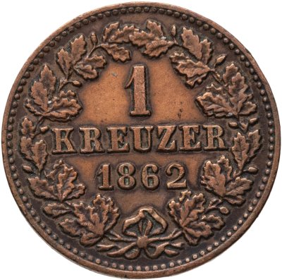 купить Германия, Нассау 1 крейцер 1862