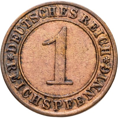 купить Германия 1 рейхспфенниг (reichspfennig) 1935 A знак монетного двора "A" — Берлин