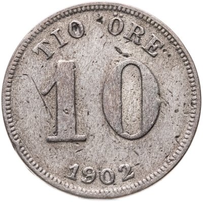 купить Швеция 10 эре 1902