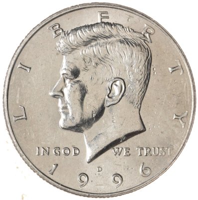 купить США 50 центов (1/2 доллара, half dollar) 1996 D Kennedy Half Dollar (Кеннеди) знак монетного двора "D"