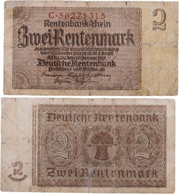 купить Германия 2 марки 1937