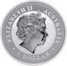 Купить Австралия 1 доллар 2007 Proof "Восточный календарь - лунар. Год Свиньи - лунный календарь" золоченая