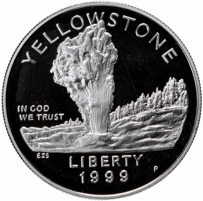 Купить США 1 доллар 1999 Йеллоустон