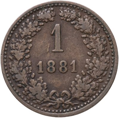 купить Австрия 1 крейцер (kreuzer) 1881