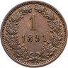 Купить Австро-Венгрия 1 крейцер (kreuzer) 1891 для Австрии