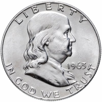 купить США 50 центов (1/2 доллара, half dollar) 1948-1963 "Бенджамин Франклин"