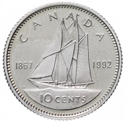 купить Канада 10 центов (cents) 1992 "125 лет Конфедерации"