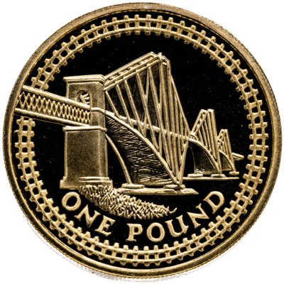 купить Великобритания 1 фунт (pound) 2004 "Мост Форт-Бридж в Шотландии"