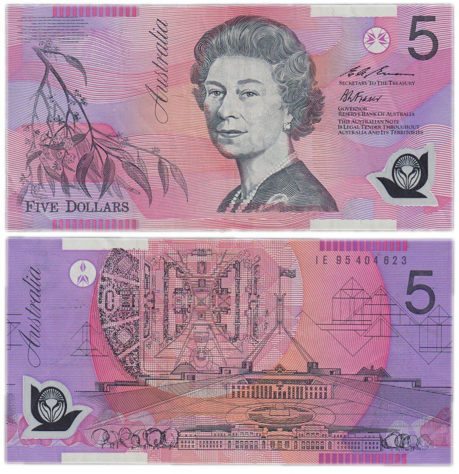 купить Австралия 5 долларов 1995 (Pick 51)