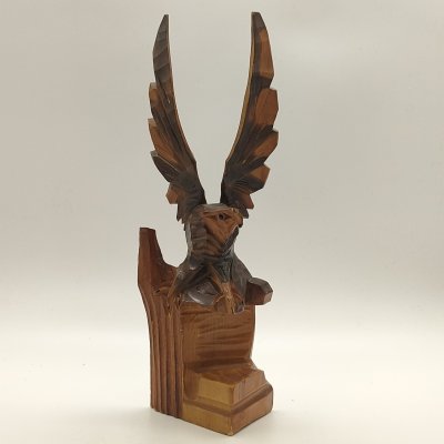 купить Статуэтка "Орёл", дерево, резьба, лак, СССР, 1970-1990 гг.