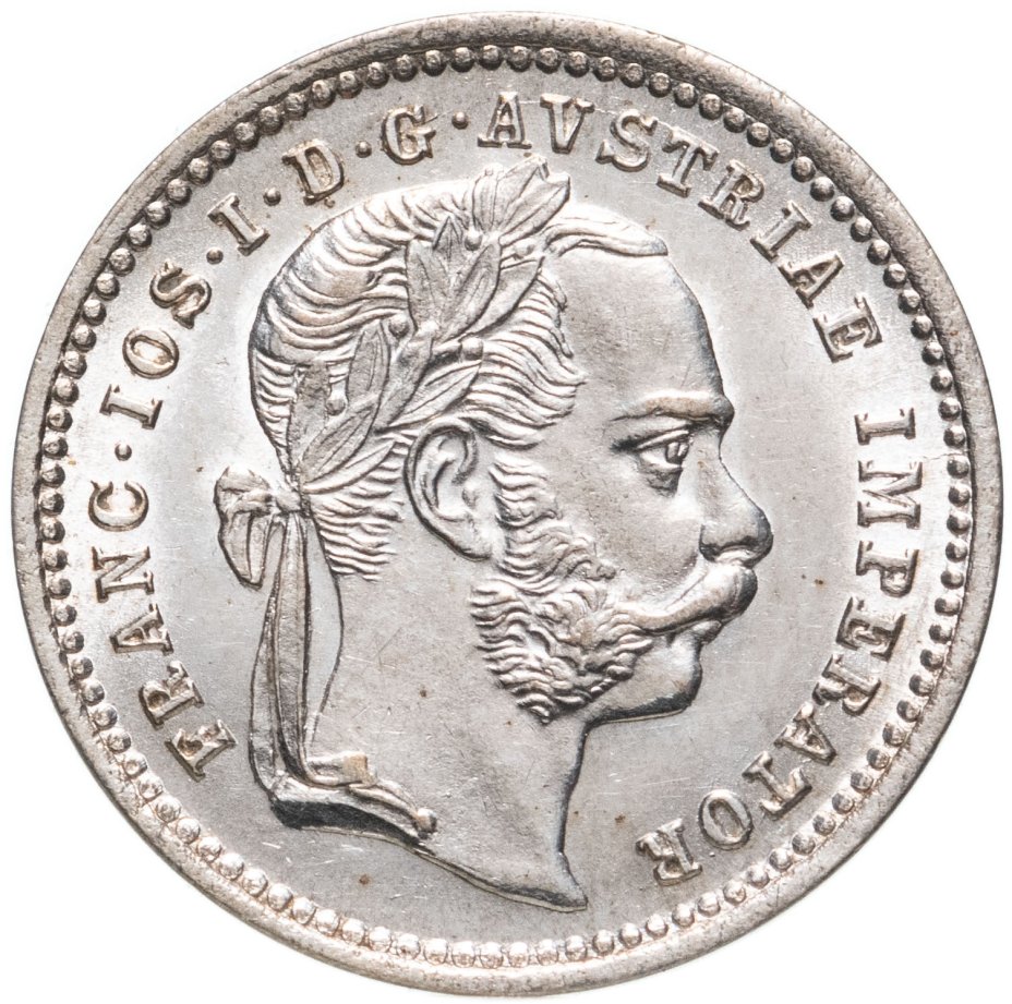 Австро-Венгрия 10 крейцеров (kreuzer) 1872, монета для Австрии ...